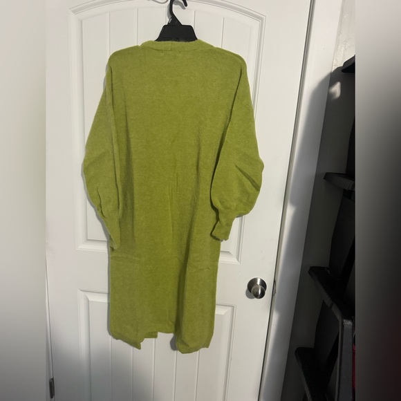 Lime Open-Front Cardigan - Picture 6 of 6